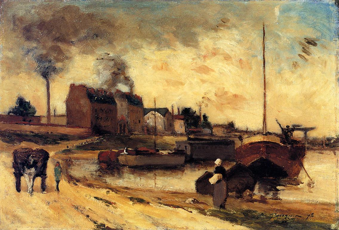 Cail Factories and Quai de Grenelle - Paul Gauguin Painting